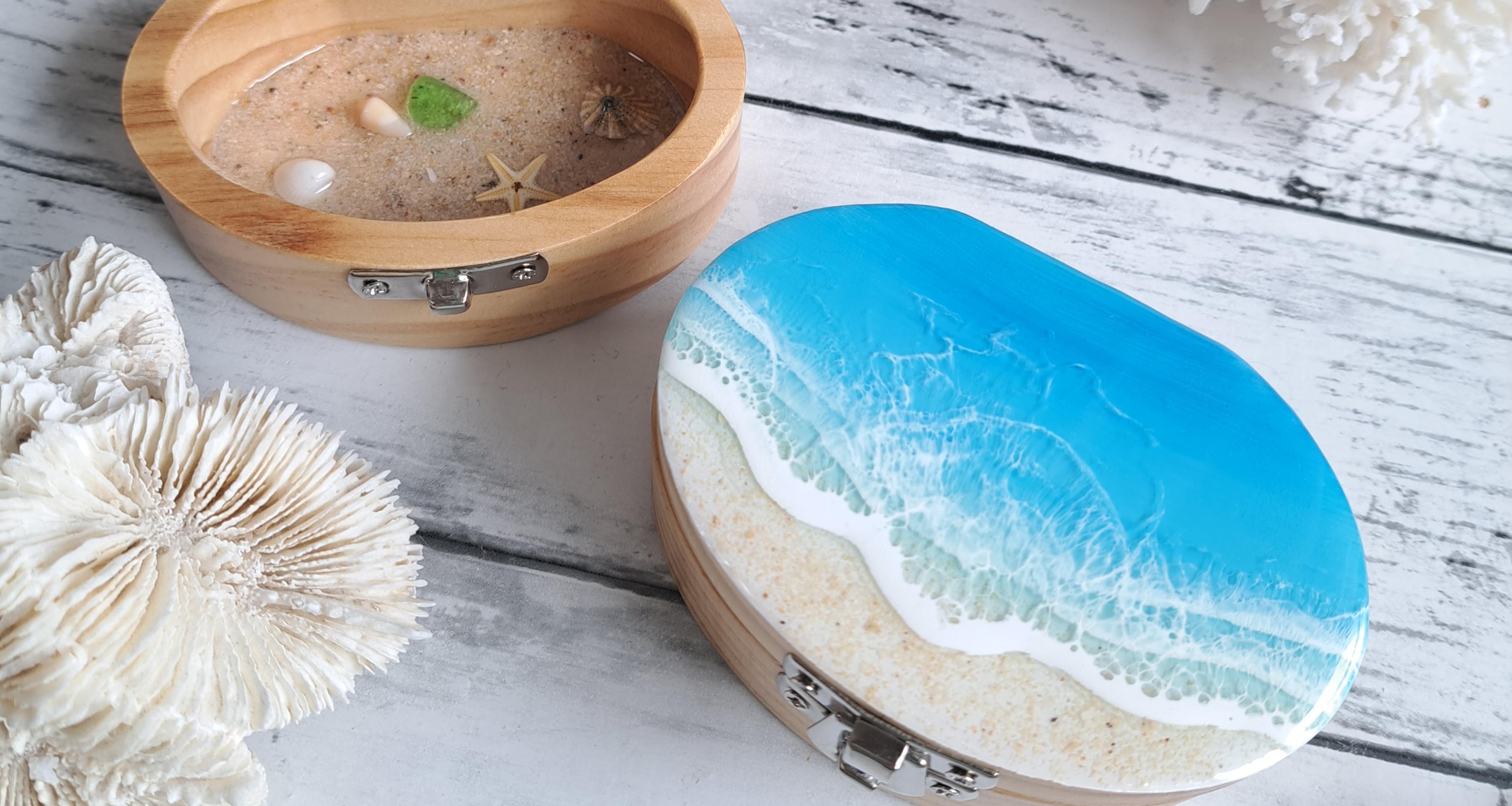 海の小箱　レジンアート体験